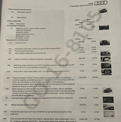 Audi Q3 cena 75000 przebieg: 202150, rok produkcji 2016 z Warszawa małe 172